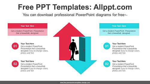 Up-Down Businessman PowerPoint Diagram