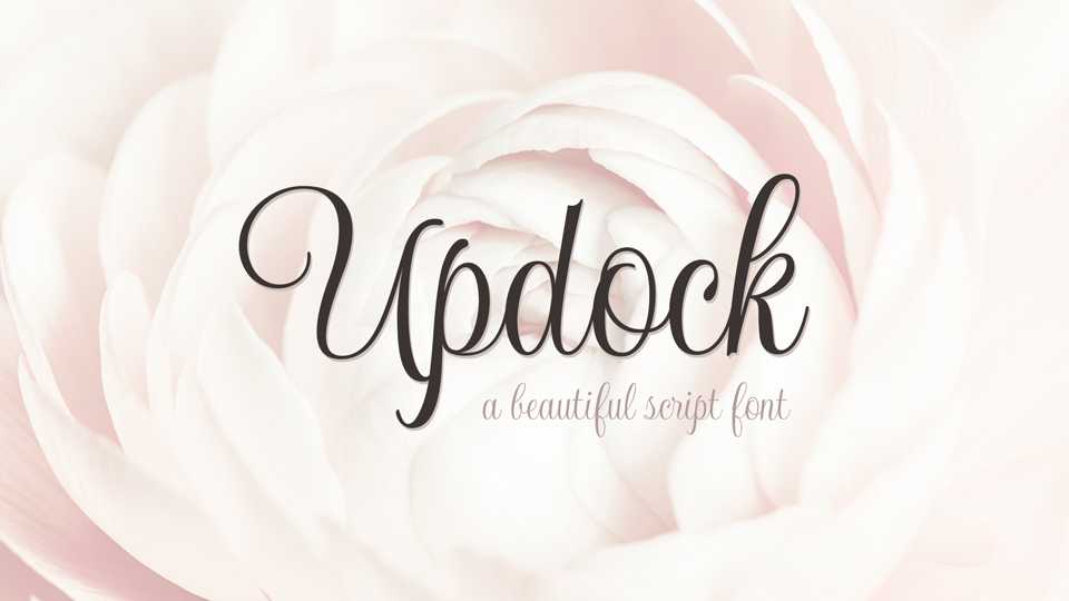 Updock Script Font › Fontesk