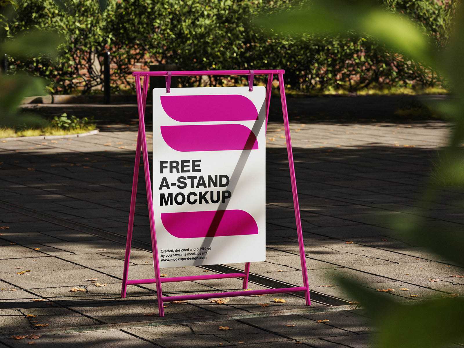 Urban A-stand mockup