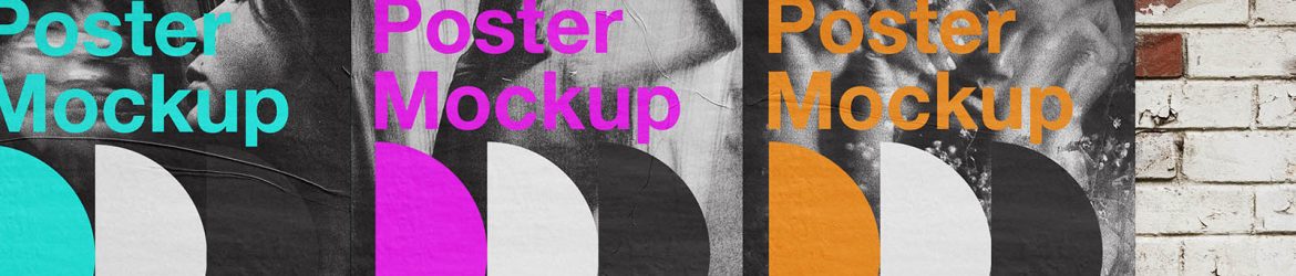 Urban poster wall mockup - Instant Download
