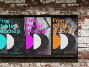 Urban poster wall mockup - Instant Download