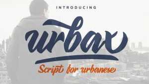 Urbax Script Font › Fontesk