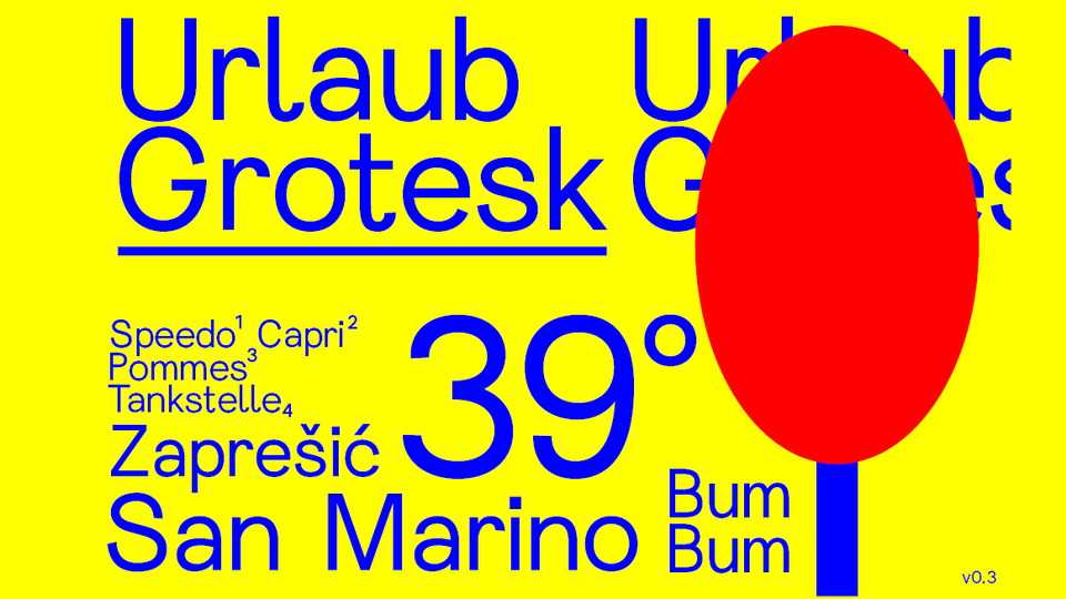 Urlaub Grotesk Font › Fontesk
