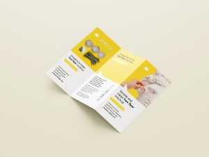 US tri-fold flyer mockup - Instant Download