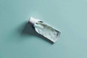 Used Toothpaste Tube Mockup