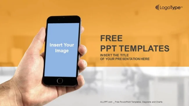 Using a Smart Phone Mockup PowerPoint Templates