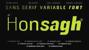 UT Honsagh Font › Fontesk