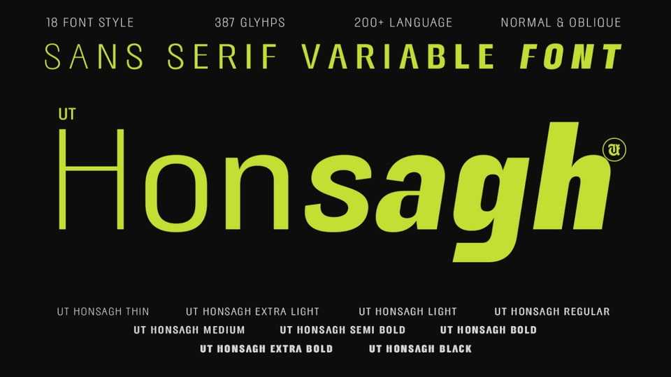 UT Honsagh Font › Fontesk