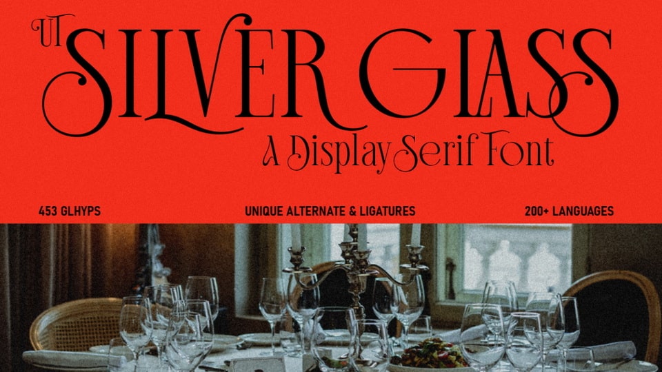 UT Silver Glass Font › Fontesk