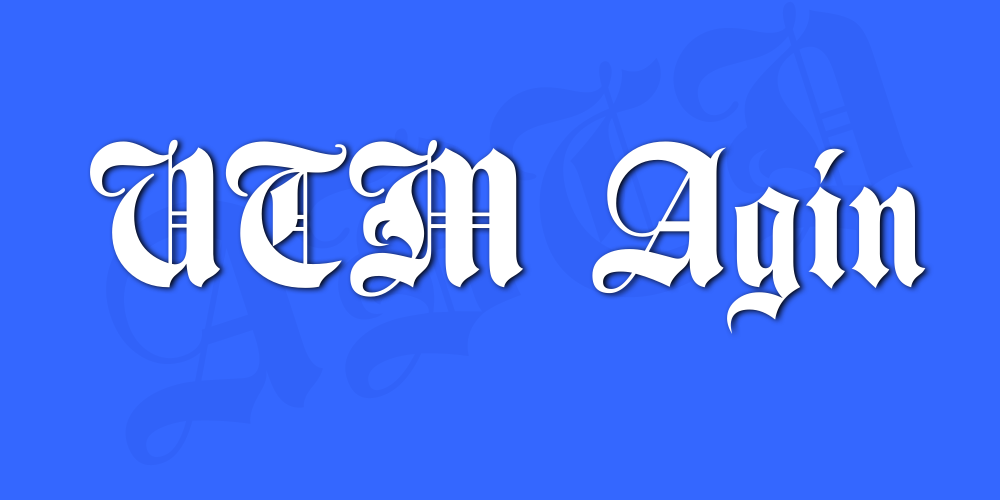 UTM Agin font
