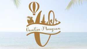 Vacation Monogram Font › Fontesk
