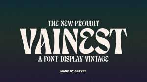 Vainest Display Font › Fontesk