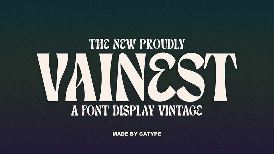 Vainest Display Font › Fontesk