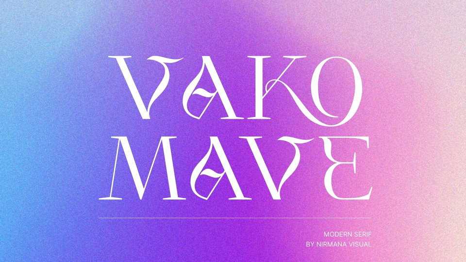 Vako Mave Font › Fontesk
