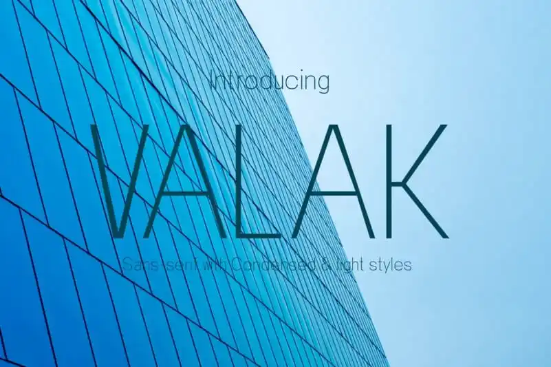 Valak Sans Serif Font