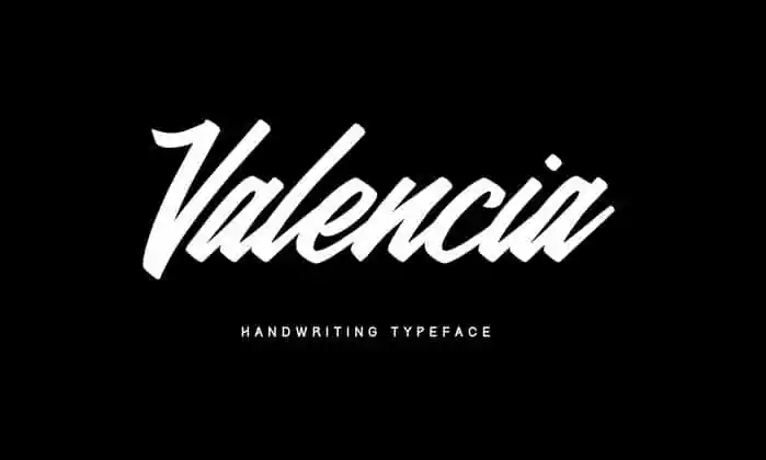 Valencia Calligraphy Font