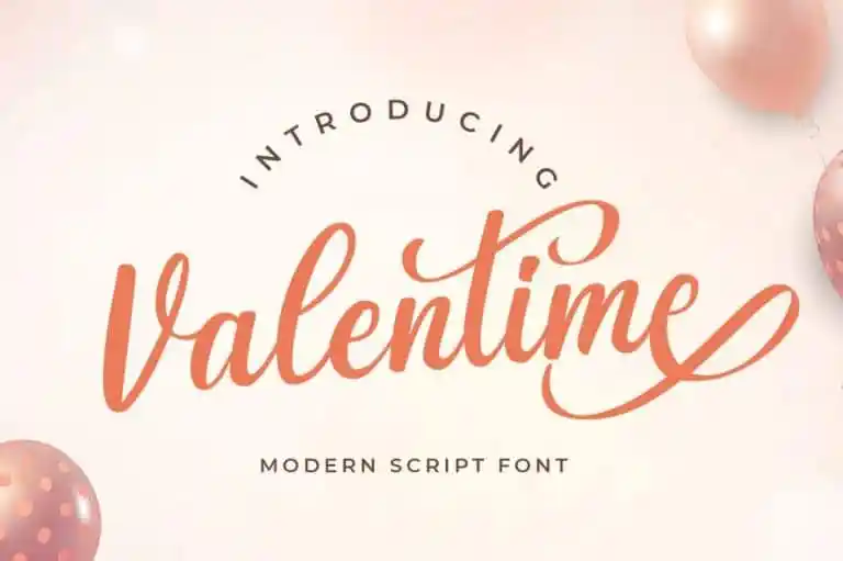 Valentime Script Font