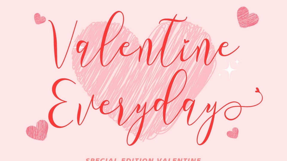 Valentine Everyday Font › Fontesk