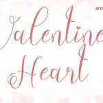 Valentine Heart Font › Fontesk - Fonte Grátis Valentine Heart Font › Fontesk