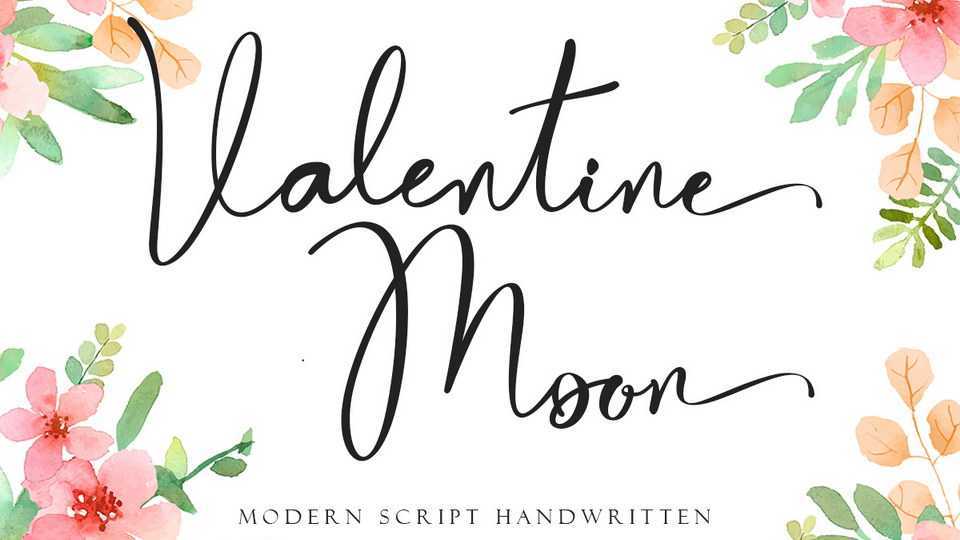 Valentine Moon Font › Fontesk