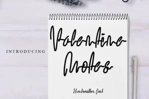 Valentine Notes Script Font