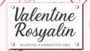 Valentine Rosyalin Font › Fontesk