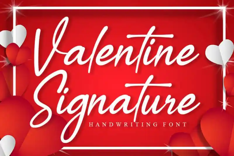 Valentine Signature Script Font