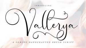 Vallerya Script Font › Fontesk