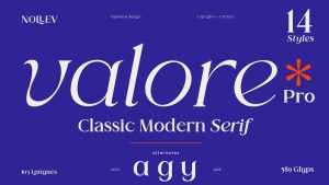 Valore Pro Font Family › Fontesk