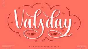 Valsday Script Font › Fontesk