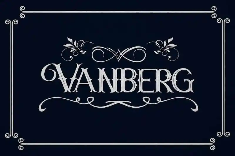 Vanberg Display Font