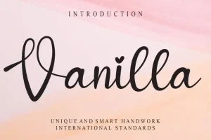 Vanilla Script Font