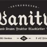 Vanity Display Font