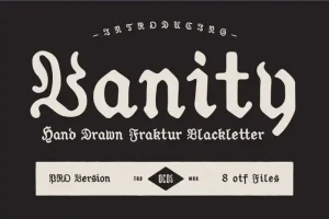 Vanity Display Font