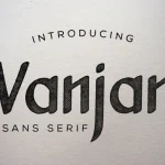 Vanjar Sans Serif Font - Fonte Grátis Vanjar Sans Serif Font