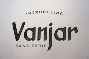 Vanjar Sans Serif Font