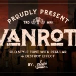 Vanrott Display Font