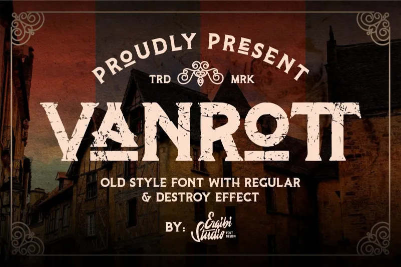 Vanrott Display Font