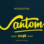 Vantom Script Font