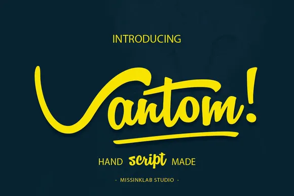 Vantom Script Font