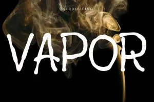 Vapor Display Font