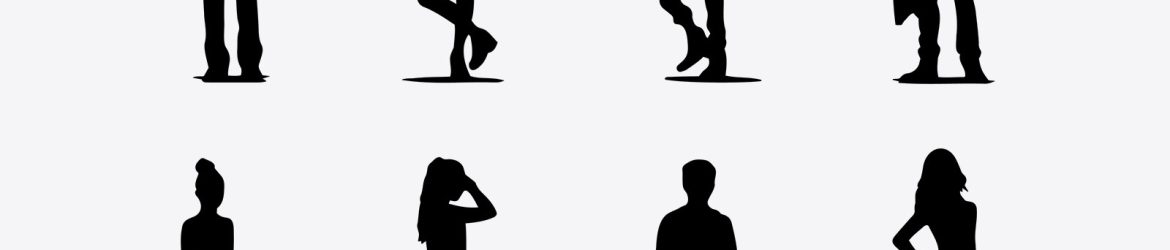 Vector Human Poses Silhouette Vector Human Poses Silhouette