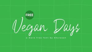 Vegan Days Font › Fontesk