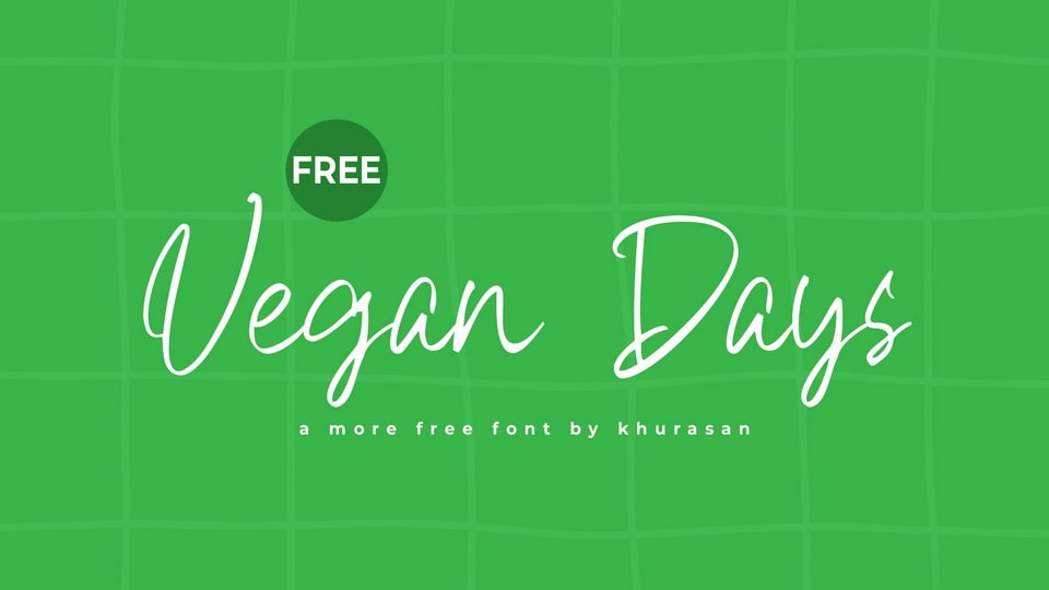 Vegan Days Font › Fontesk