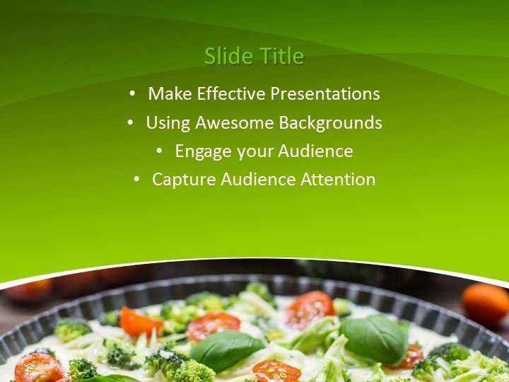 Vegetables Pie PowerPoint Template