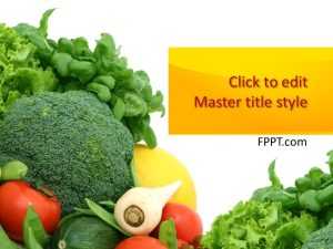 Vegetables Slide Template for PowerPoint