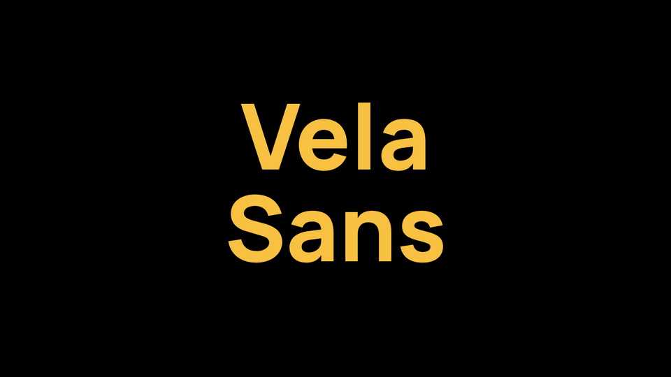 Vela Sans Font Family › Fontesk