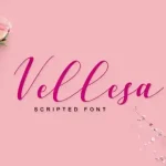 Vellesa Script Font - Fonte Grátis Vellesa Script Font