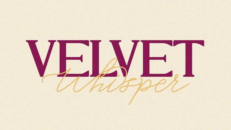 Velvet Whisper Font › Fontesk