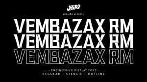 Vembazax RM Font Family › Fontesk